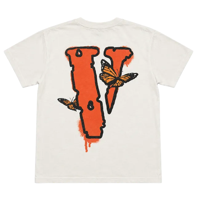 Vlone x Juice WRLD Butterfly T-Shirt Size L White