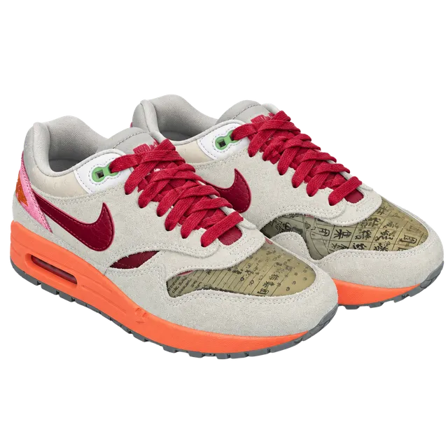 Nike Air Max 1 CLOT Kiss of Death Net Deep Red Orange Blaze DD1870-100