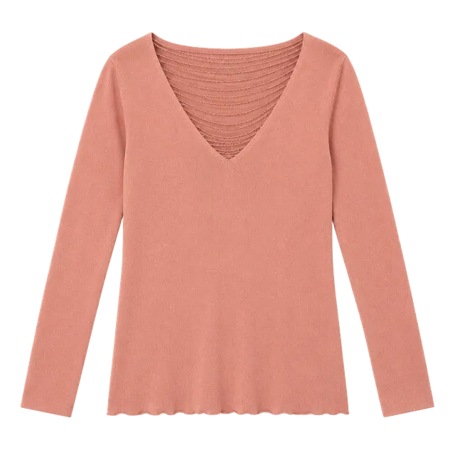 Meritage Knit Sweater Size S Pink Beaded Long Sleeve V-Neck