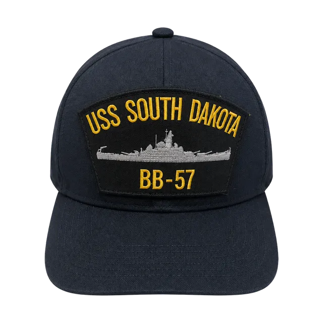 US Navy USS South Dakota BB-57 Ship Hat Snapback Ball Cap