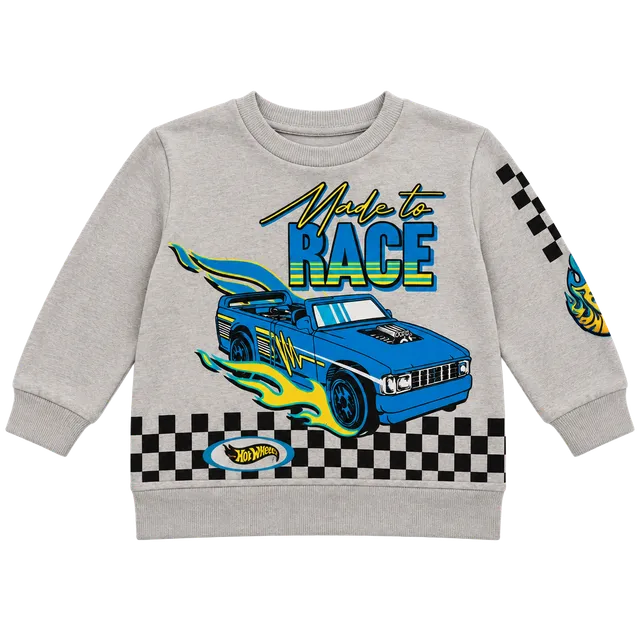 Hot Wheels Made To Race Sweatshirt Gray