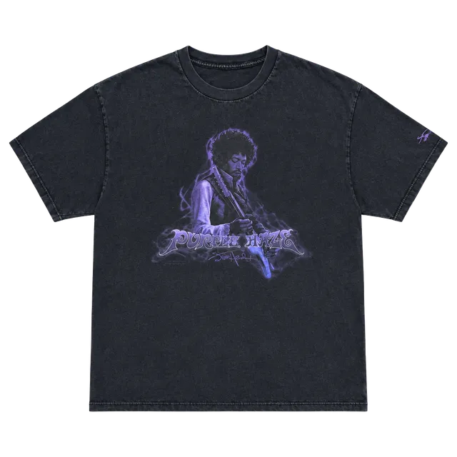Tennessee River Jimi Hendrix Purple Haze T-Shirt Size L Black