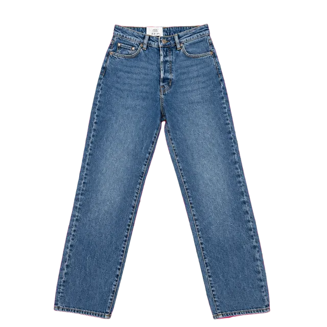 H&M Mom Jeans Size 4 Blue Acid Wash Ultra High Waist