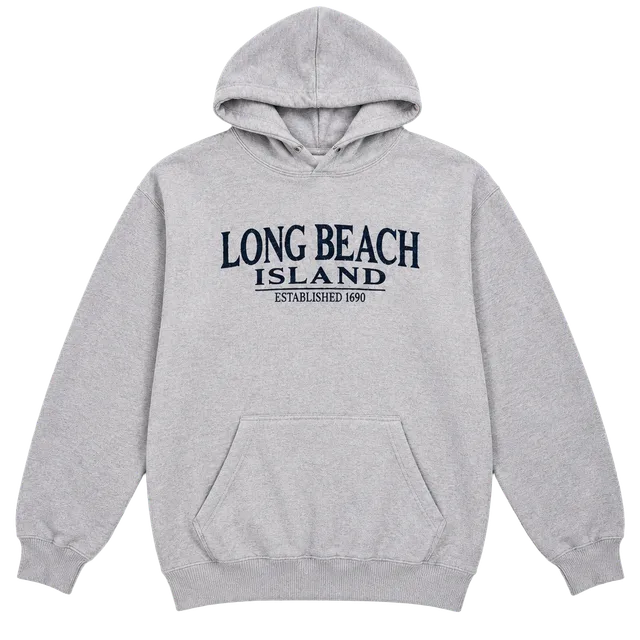 Pacific & Co Long Beach Island Hoodie Size Medium Purple Terry Cloth