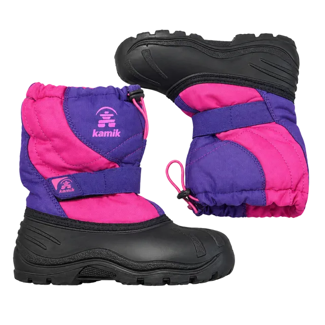 Kamik Snowbug Winter Boots youth Size 3 PurpleMagenta