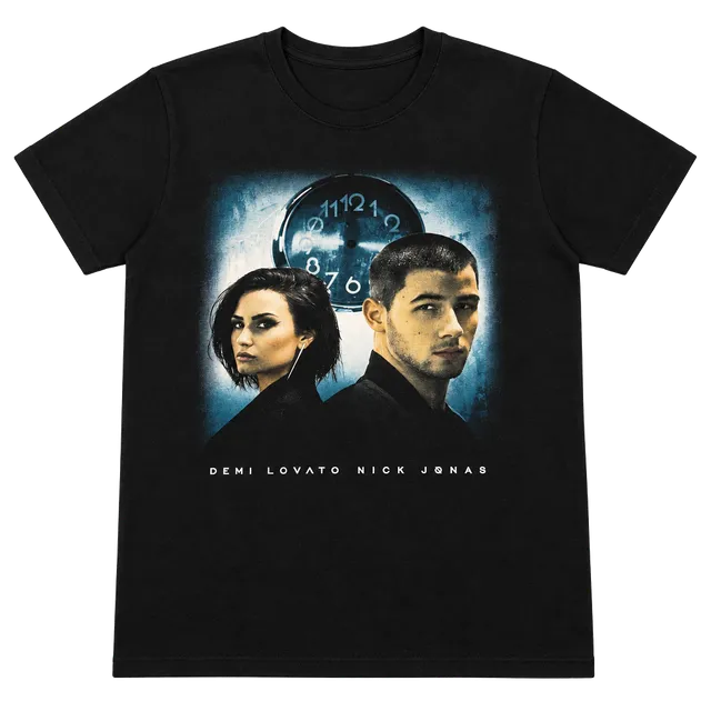 Gildan Demi Lovato Nick Jonas 2016 Tour T-Shirt Size M Black
