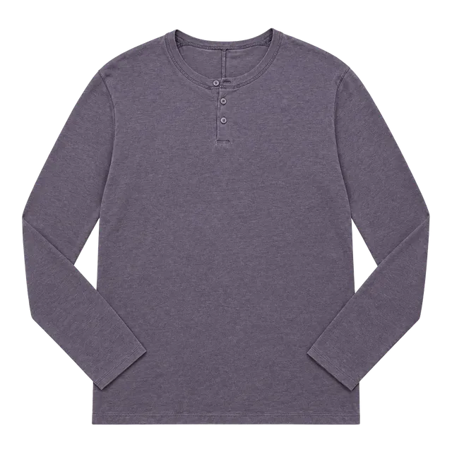 Lululemon Long Sleeve Henley Shirt Purple Size XL