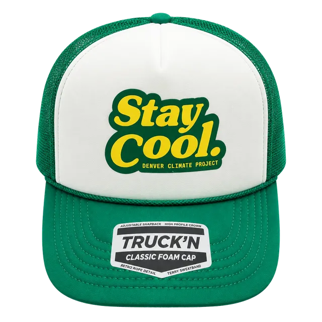 Truck'N Stay Cool Denver Climate Project Trucker Hat Green