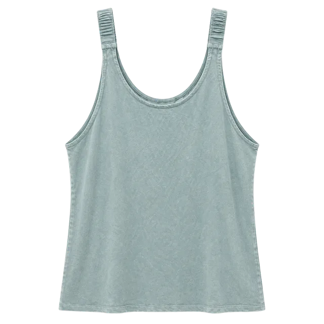 Serra Tank Top Size XL 16-18 Light Blue Scoop Neck