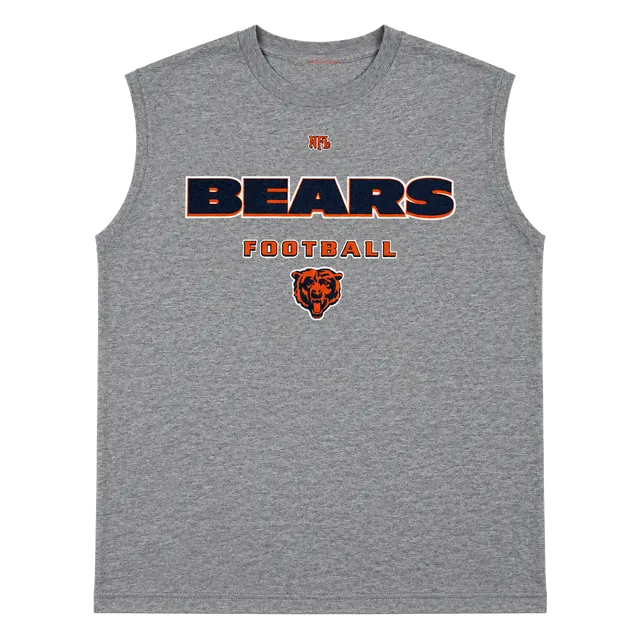 NFL Chicago Bears Cut Off Sleeveless T-Shirt Gray