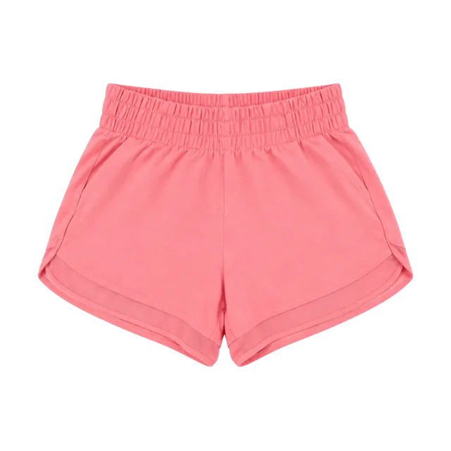 Athleta High Rise Mesh Racer Run 3" Short Size S Pink Athletic