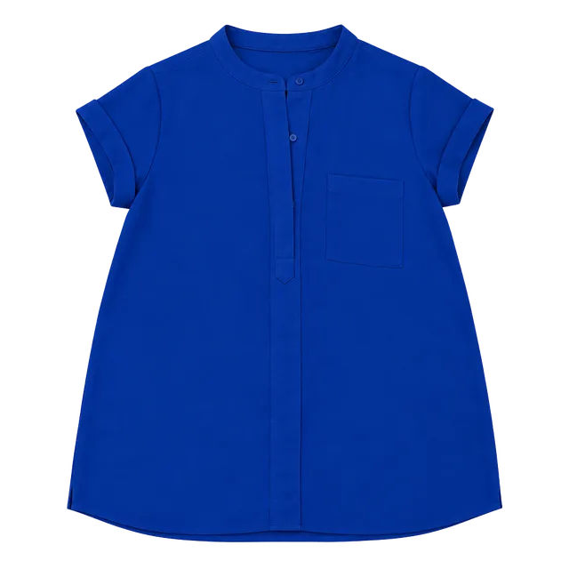 Simply Vera Wang Blouse Size S Blue Short Sleeve