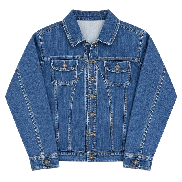 St. John's Bay Denim Jacket Size XL Blue Stretch Button Up