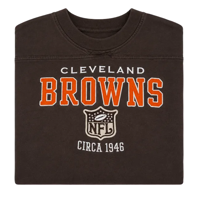 NFL Originals Cleveland Browns Long Sleeve T-Shirt Brown 46