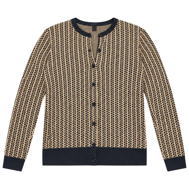 Ann Taylor Factory Cardigan Size M Patterned Knit Sweater