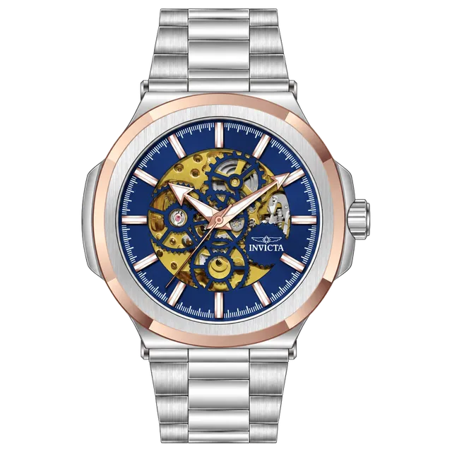 Invicta Objet D Art Automatic Watch 41 mm Blue Skeleton Dial