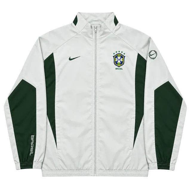 Nike Brazil Track Jacket White Green CBF Soccer