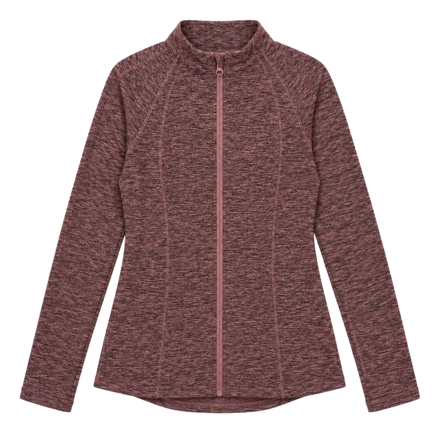 Yogalicious Lux Zip Jacket XL Purple Marled