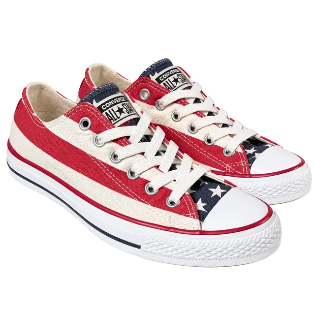 Converse Chuck Taylor All Star US Flag Low Top Sneakers men’s 6, women’s 8