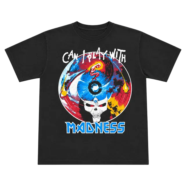 Iron Maiden Can I Play With Madness 1988 Vintage T-Shirt Black