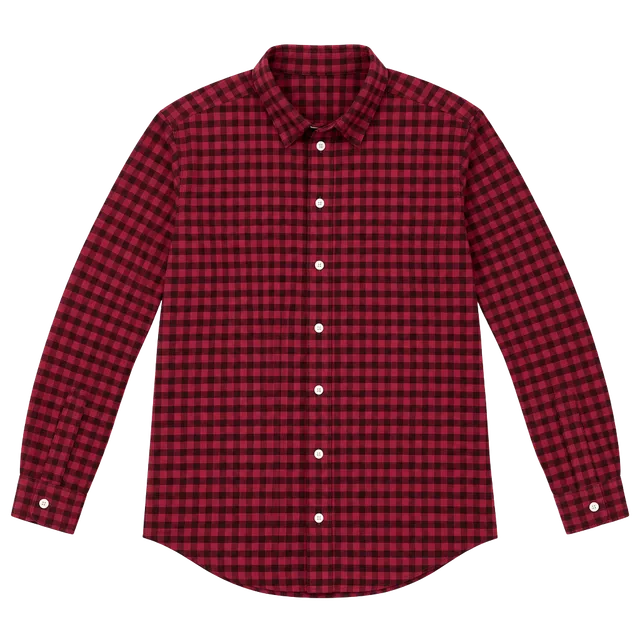 PLACE Red Plaid Button Down Shirt Size S/P Adult