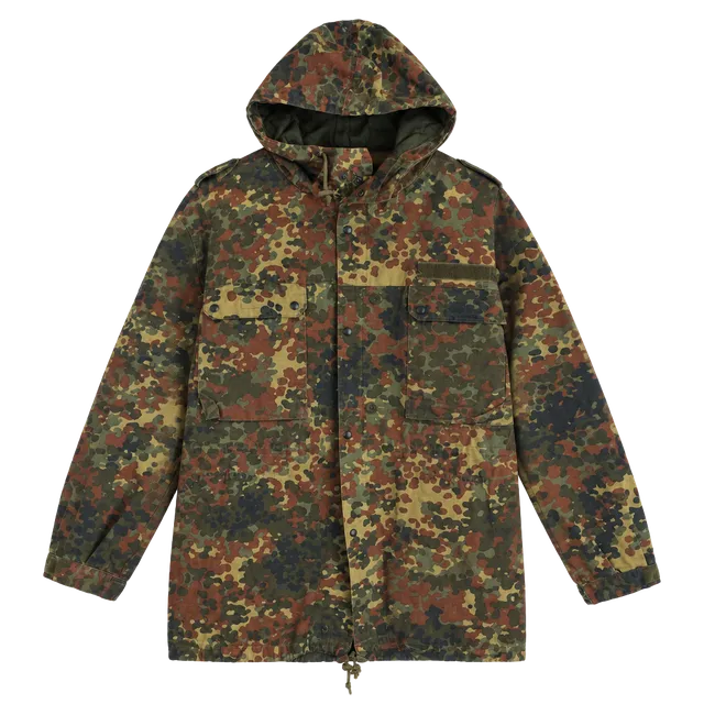 German Military Flecktarn Camo Field Jacket Parka