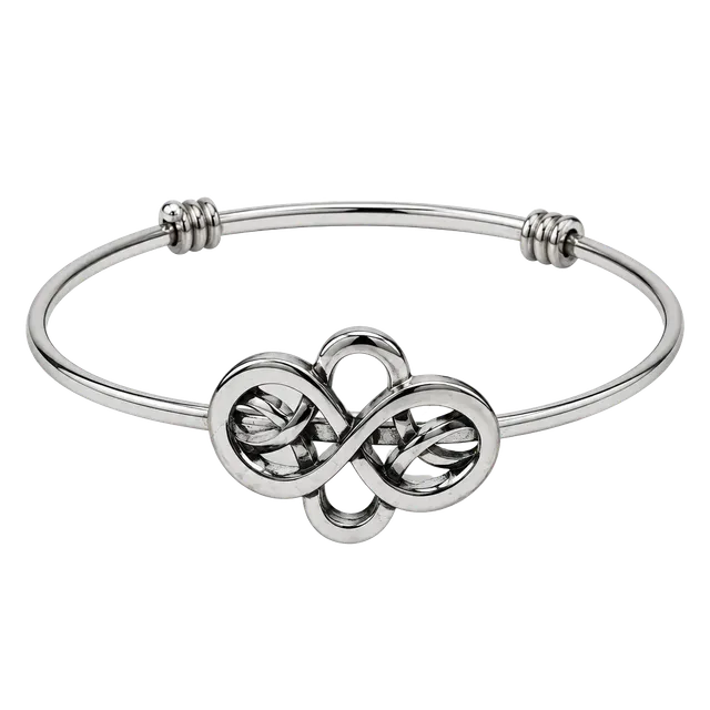 Alex And Ani Celtic Knot Expandable Wire Bangle Bracelet Silver Tone
STK 267