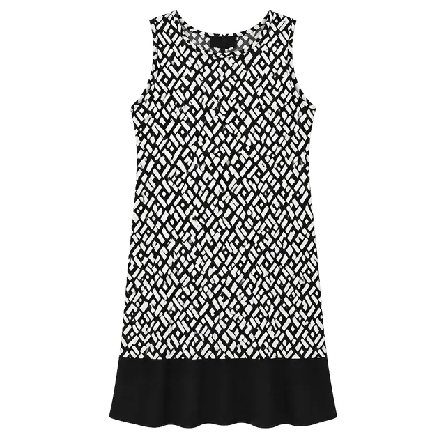 Ronnie Nicole dress size 8 sleeveless black and white