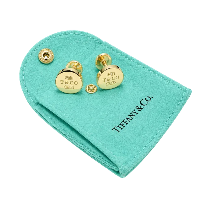 Tiffany & Co RARE Silver 1837 Concave Circle Cuff Link Cufflinks!