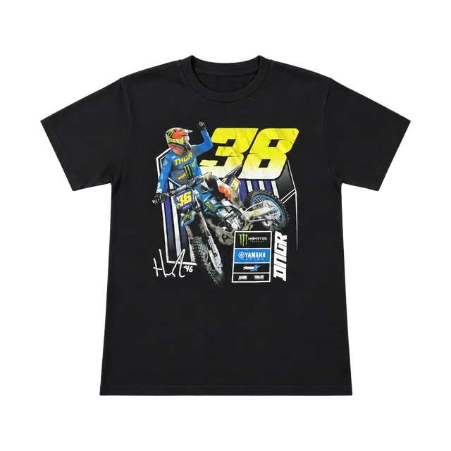 Port & Company Haiden Deegan 38 Motocross T-Shirt Size S Black Graphic