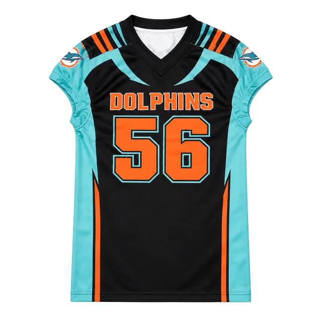 Sanyo Dolphins McKinney 56 Jersey Size YXL Black Aqua