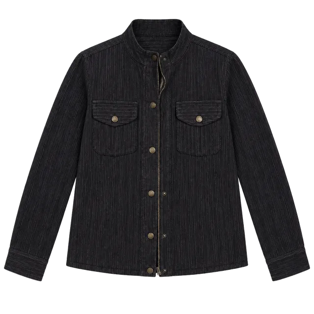 Faherty Acadia Utility Corduroy Jacket Size M Washed Black