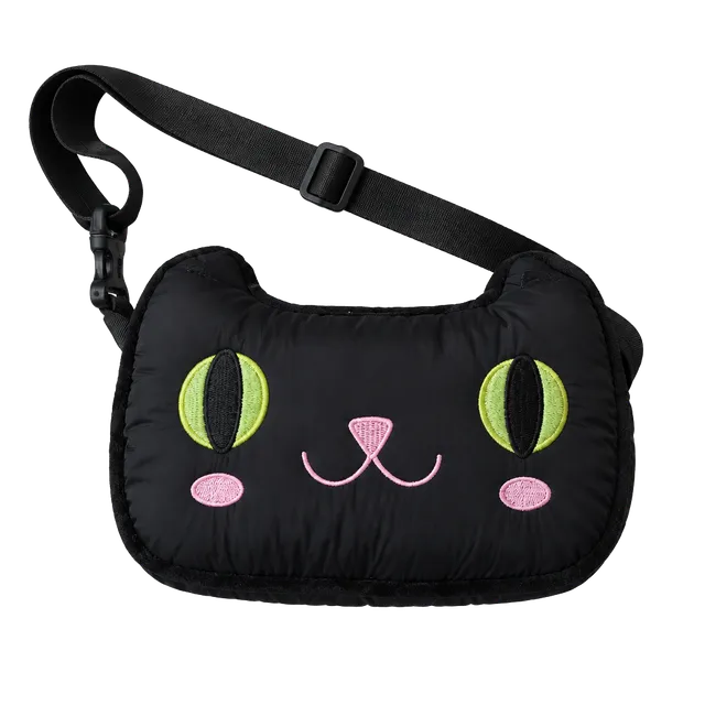 Seasons Greetings Black Cat Halloween Belt Bag Fanny Pack