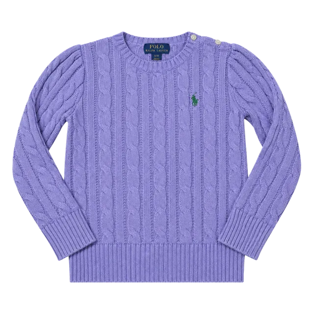 Polo Ralph Lauren Cable Knit Sweater Size 3/3T Purple