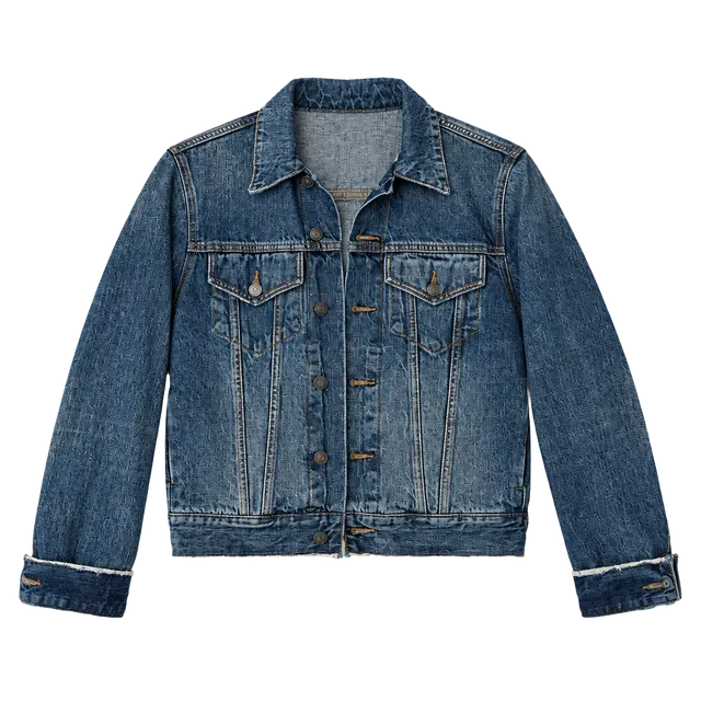 Vince Denim Trucker Jacket Size S Blue Cotton