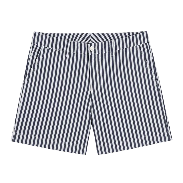 Tommy Hilfiger Striped Shorts Size 14 Blue White Cuffed Casual