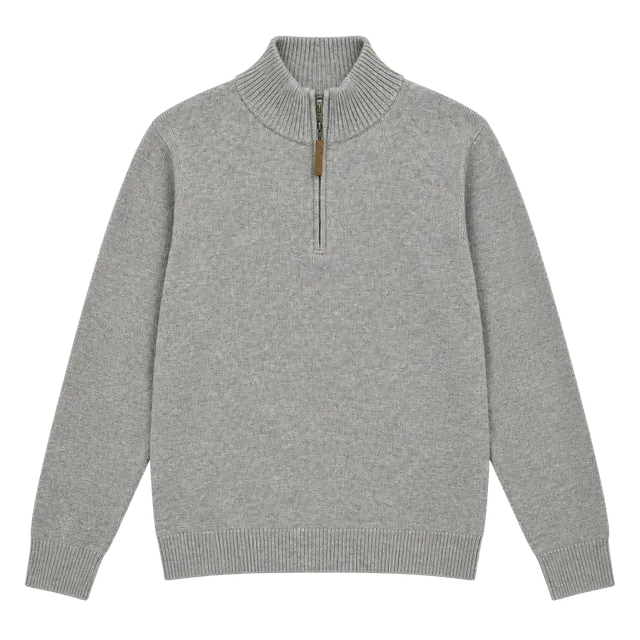 Duluth Trading Co. Quarter Zip Sweater Gray Size L