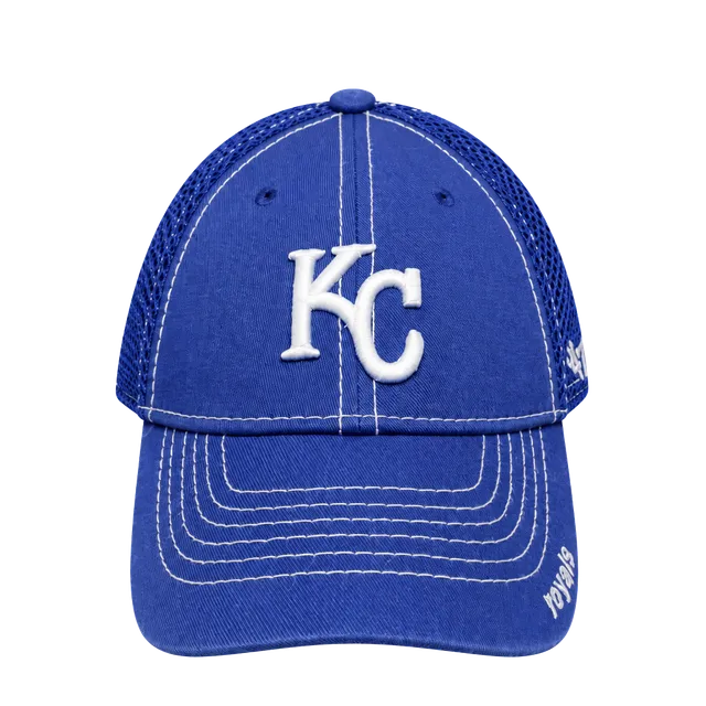 MLB Kansas City Royals Blue Mesh Trucker Hat Cap