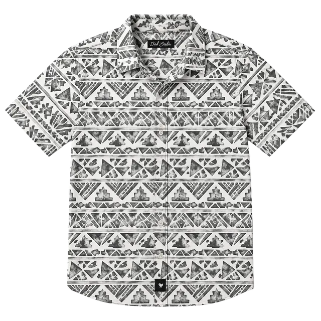 Bad Birdie Aztec Geometric Golf Polo Size XXL