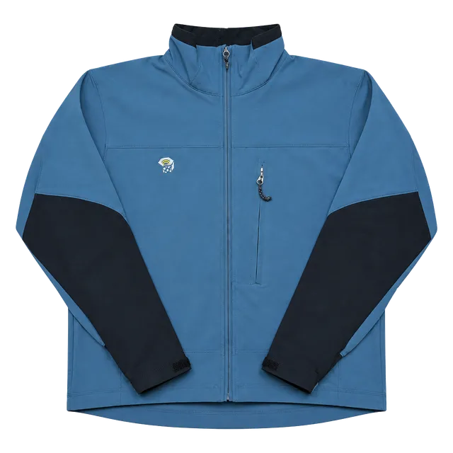 Mountain Hardwear Conduit Softshell Jacket Large Blue Black