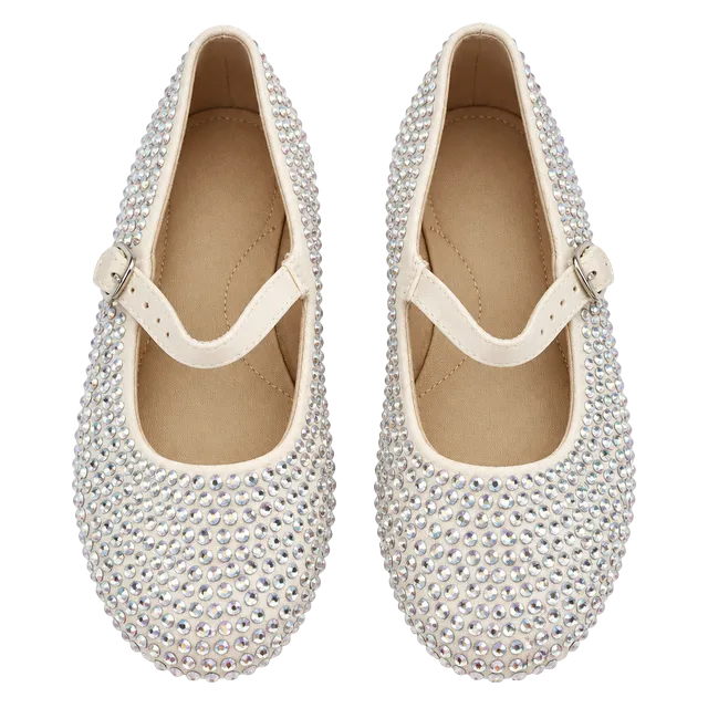 Art Class Rhinestone Mary Jane Flats Size 13