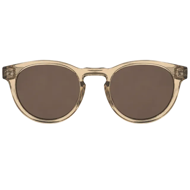 WMP Eyewear Tate Sunglasses Light Crystal Brown Brown Polarized