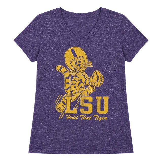 Born & Thread LSU Tiger T-Shirt Size L Purple Heather