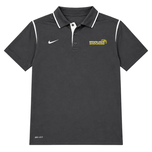 Nike Wichita State Shockers Dri-Fit Polo Shirt Size L Black