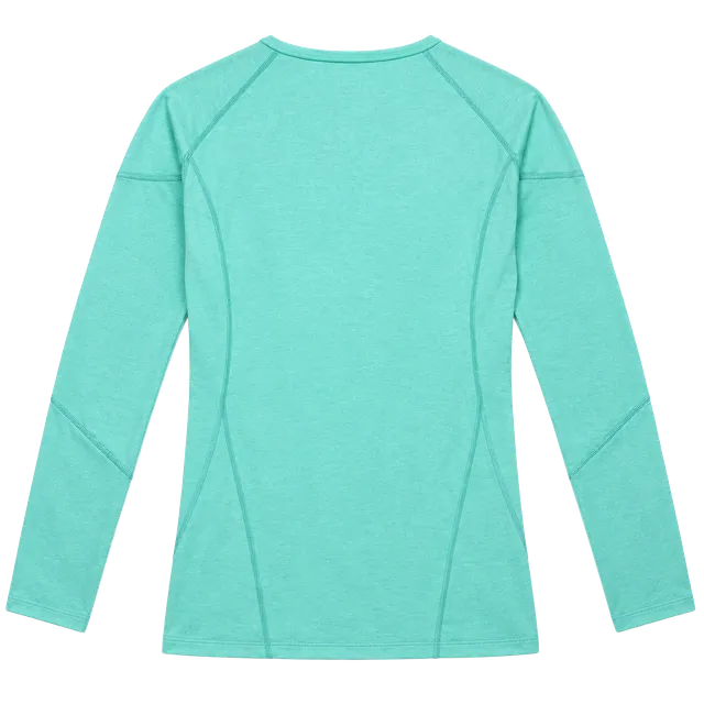 Reebok PlayDry Long Sleeve Athletic Shirt Size L Mint Green