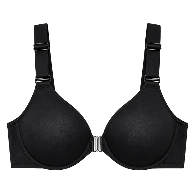 Soma Memorable FC FR CL Racerback Bra Size 42D Black Front Close