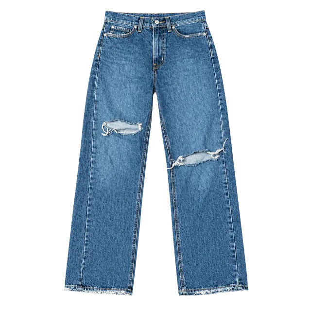 BDG Cowboy Jean High-Rise Distressed Straight Leg Jeans Size 25