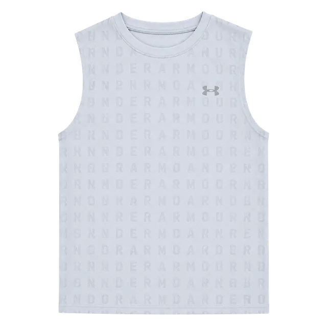 Under Armour Tank Top Size 2X White Logo Athletic Shirt Womens