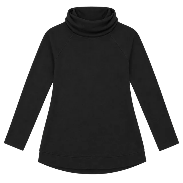 Lululemon To You Tunic Size 6 Black Cotton Terry