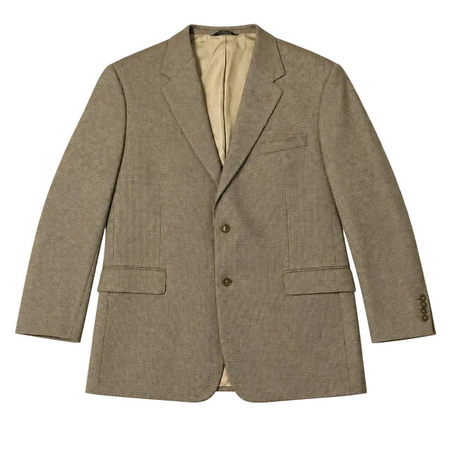 Jos. A. Bank Signature Sportcoat Size 48R Brown Tan Check Wool Blazer